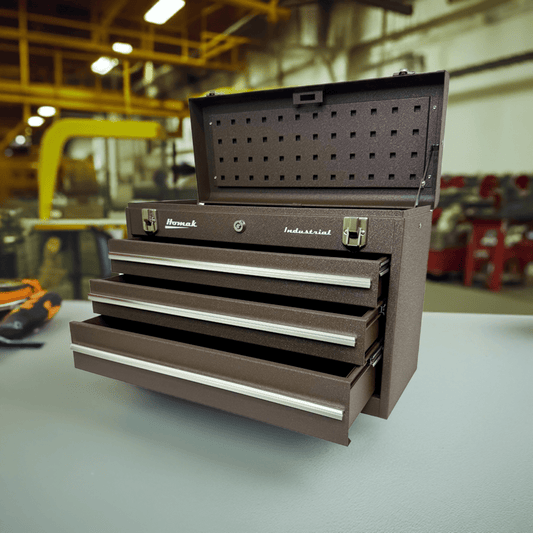 20″ Industrial Three - Drawer Friction Toolbox - Securability