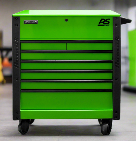 35" RS Pro 7 drawer Flip Top Service Cart - Securability