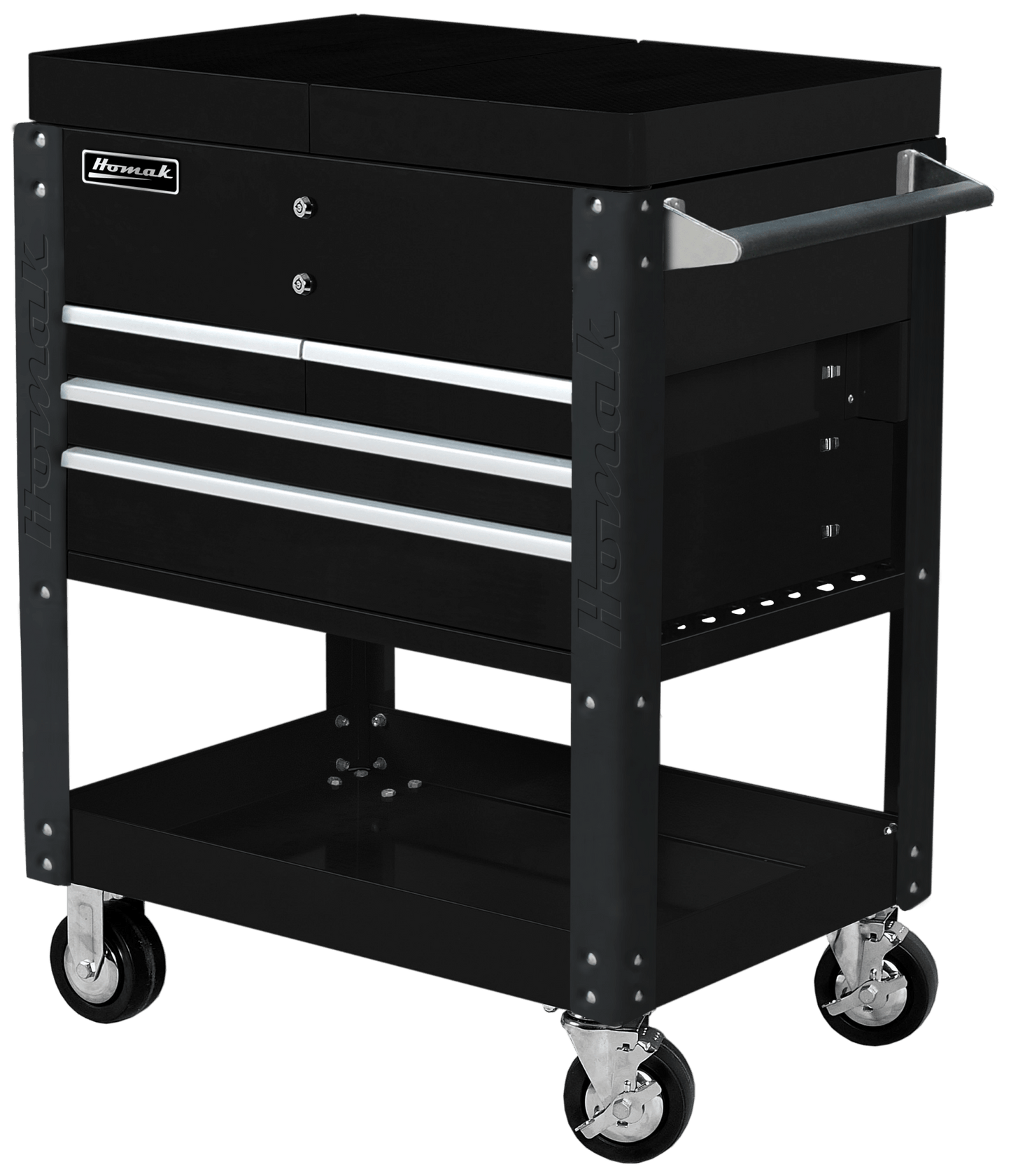 35" Slide top Service Cart Pro Series Four Drawer - Securability