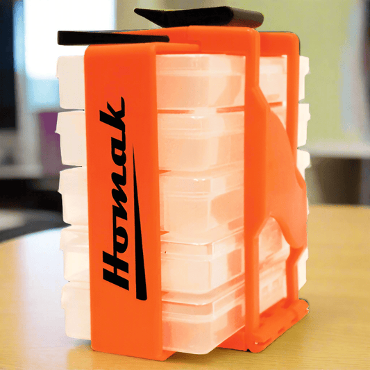 8″ Portable Parts Organizer with Removable Bins - Securability