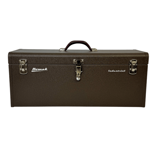 Homak BW00200240 Industrial Steel Tool Box 24" W x 9" D x 10" H - Securability
