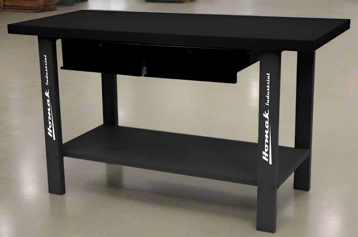 Homak Industrial Steel Workbench - commercial workbench