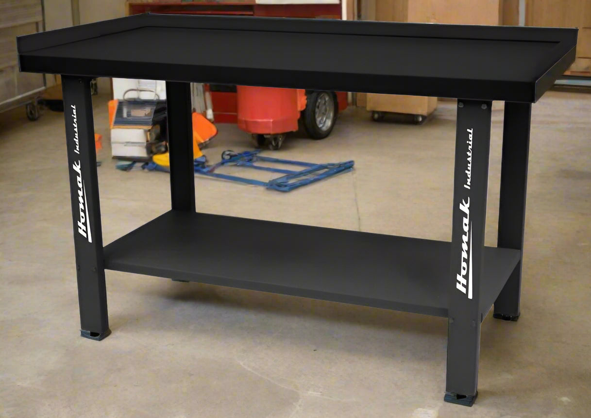Homak Industrial Steel Workbench - commercial grade construction