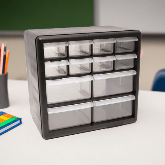 Homak plastic parts organizer - Securability