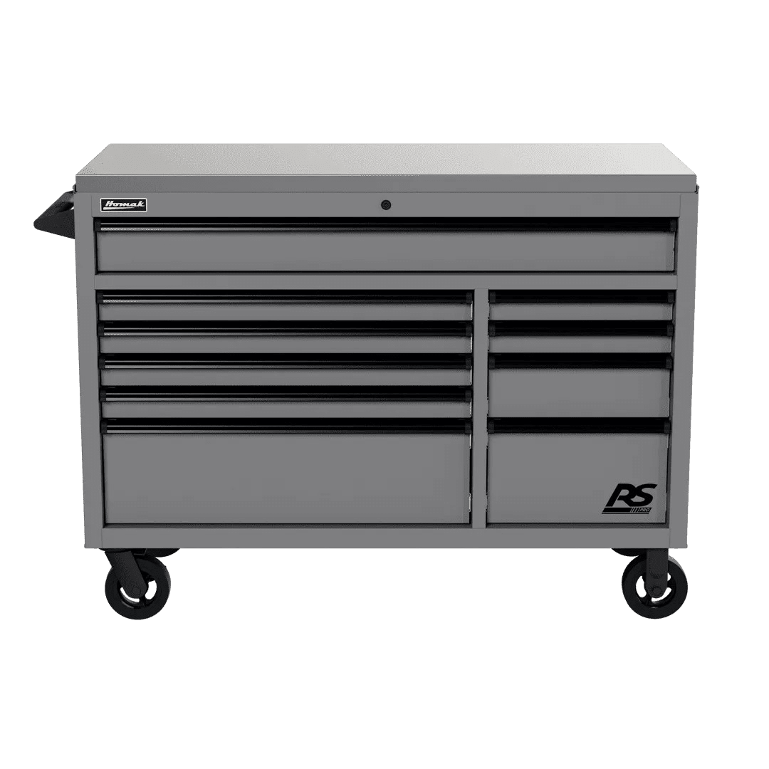 Homak RS Pro Rolling Toolbox Workstation - Roller Cabinet Grey