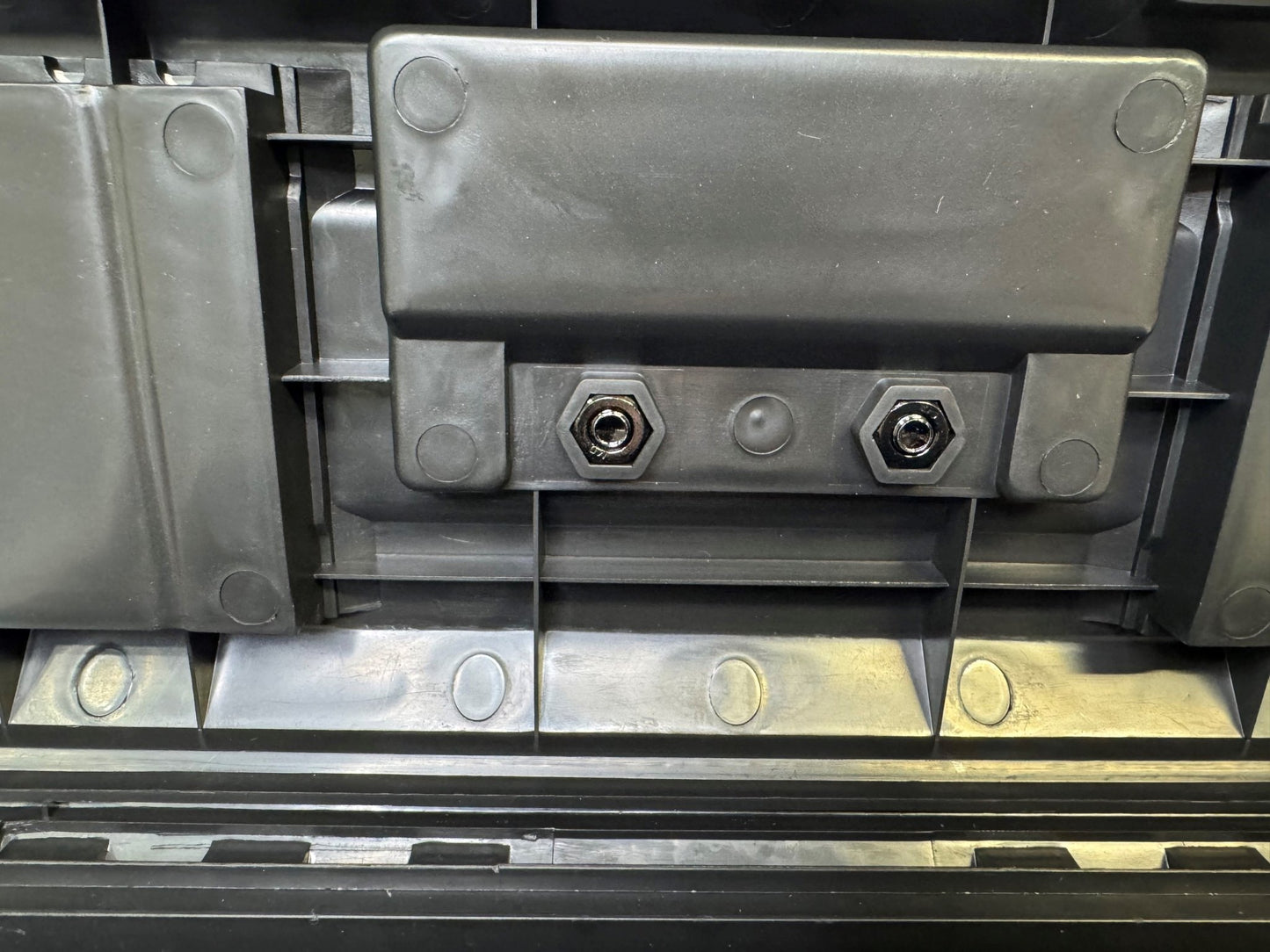 Plastic Hand carry Toolbox black with removable organizers - Securability