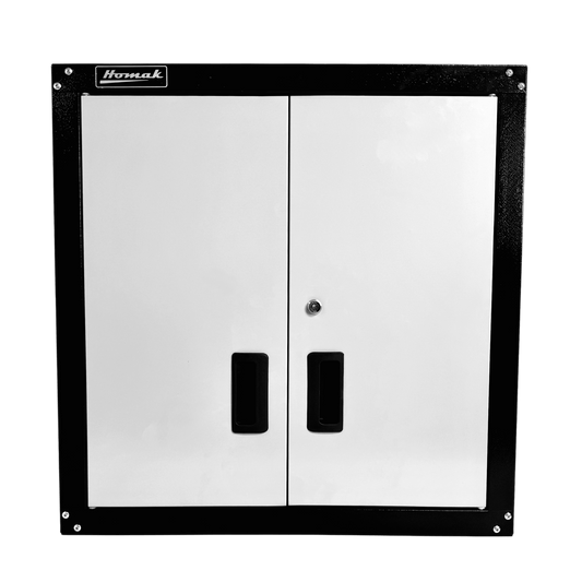 Steel garage cabinet with adjustable shelves - Securability