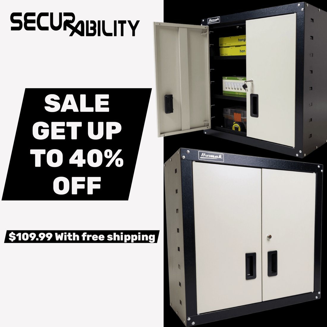 The Ultimate Garage Storage Solution: Homak 2 Door Wall Cabinet Review & Guide - Securability