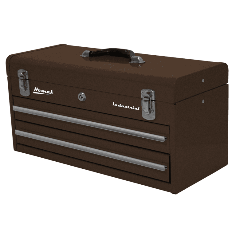 20″ homak Industrial toolbox Two - Drawer Friction Toolbox - Securability