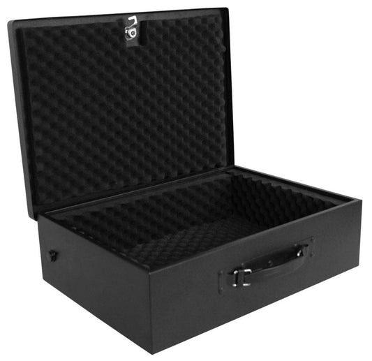 17” PORTABLE PERSONAL SAFE with foam liner and keys