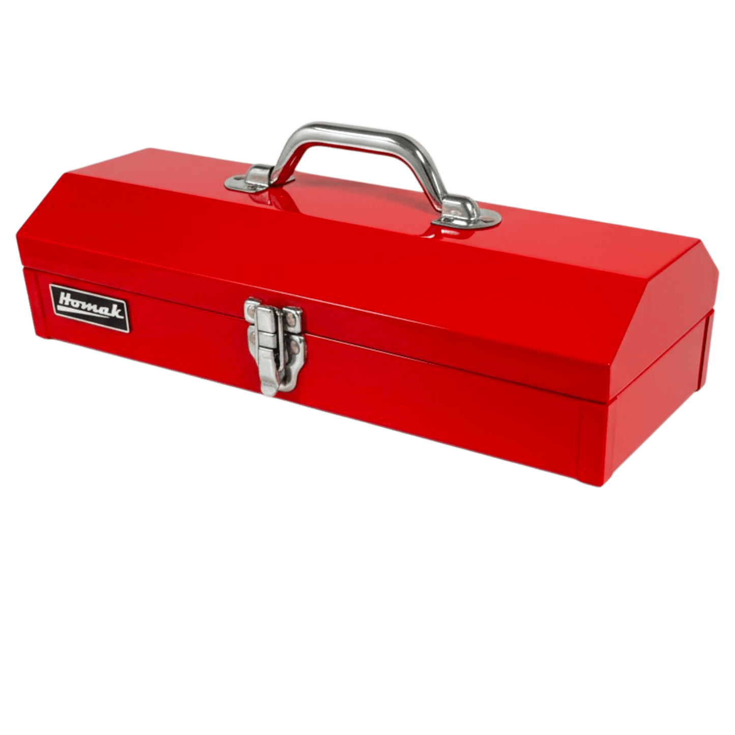 Homak 16 - Inch Portable Metal Toolbox Red Hand - Carry Tote - Hand carry tool box
