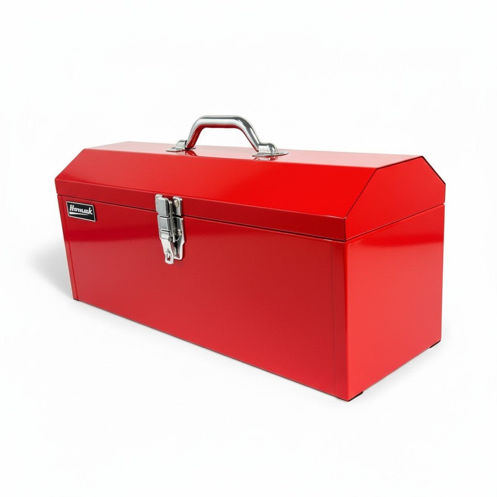 Homak 19 - Inch Steel Hip - Roof Tool Box, Tall, Red, RD00119819 - Hand carry tool box