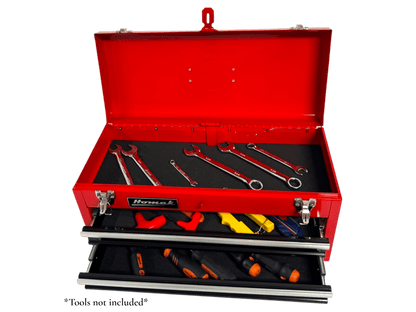 Homak 20″ Two Drawer Ball Bearing Toolbox - Securability