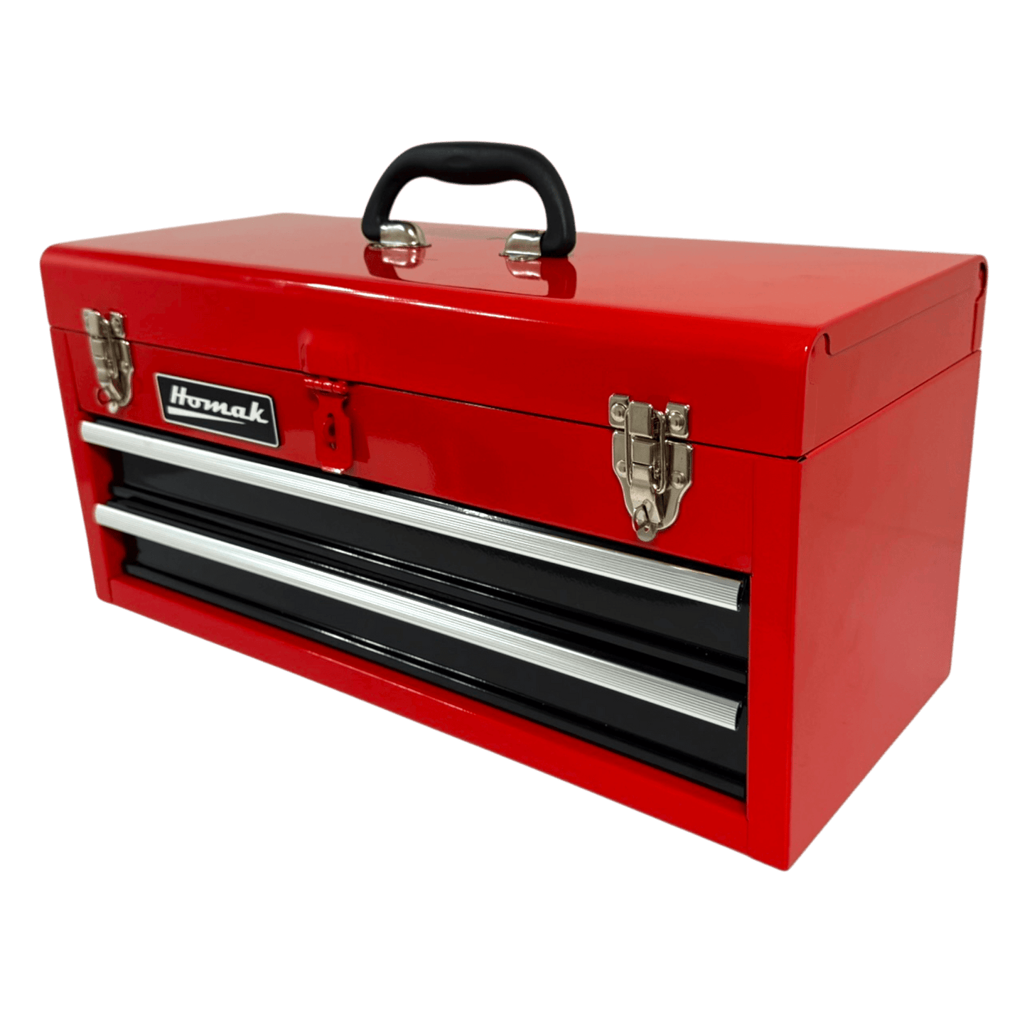 Homak 20″ Two Drawer Ball Bearing Toolbox - Securability
