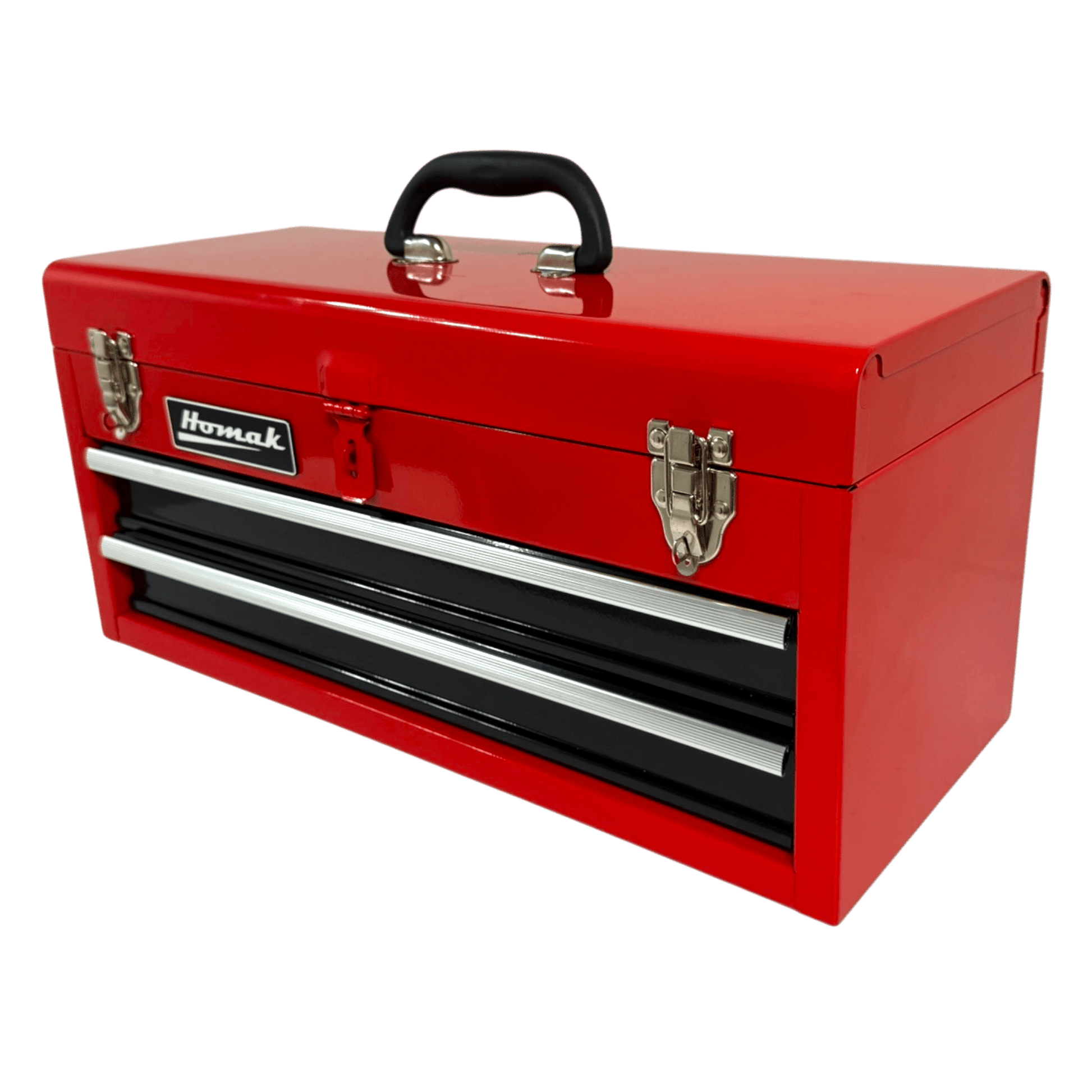 Homak 20″ Two Drawer Ball Bearing Toolbox - Securability