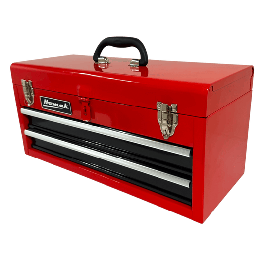 Homak 20″ Two Drawer Ball Bearing Toolbox - Securability