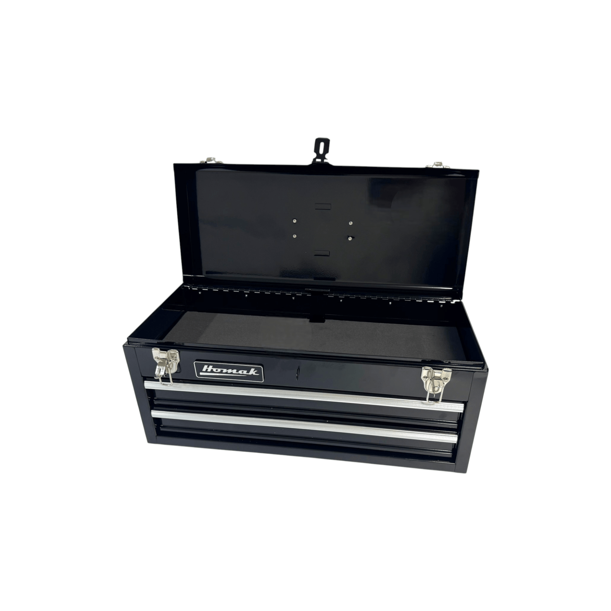 Homak 20″ Two Drawer Ball Bearing Toolbox - Securability