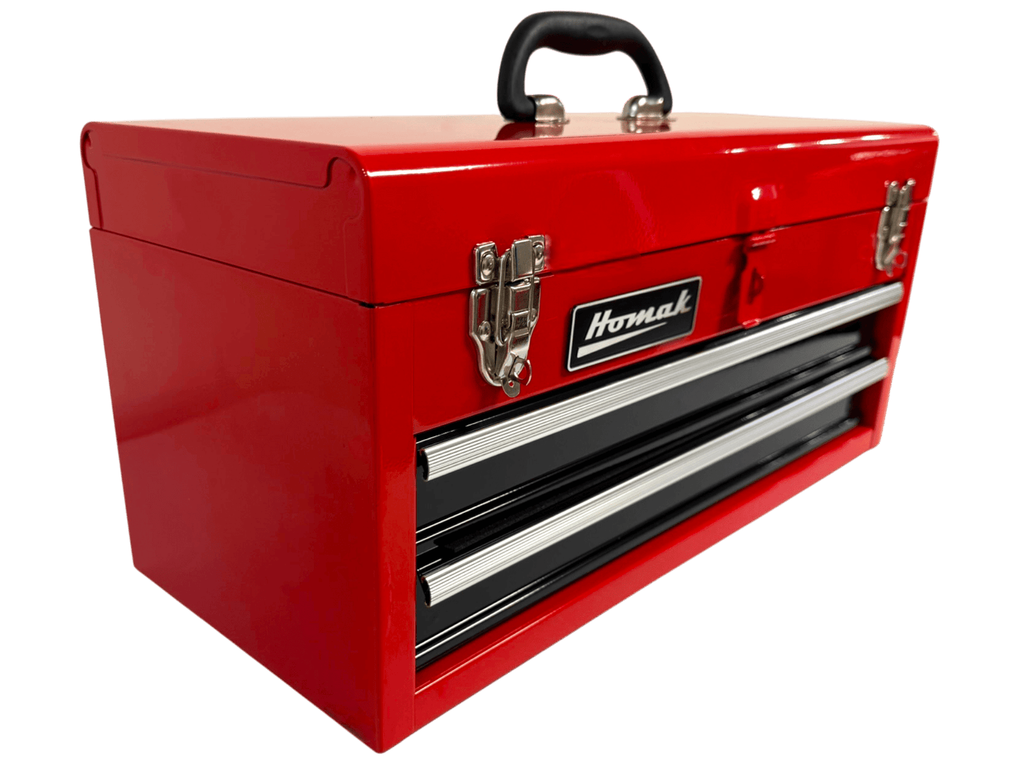 Homak 20″ Two Drawer Ball Bearing Toolbox - Securability