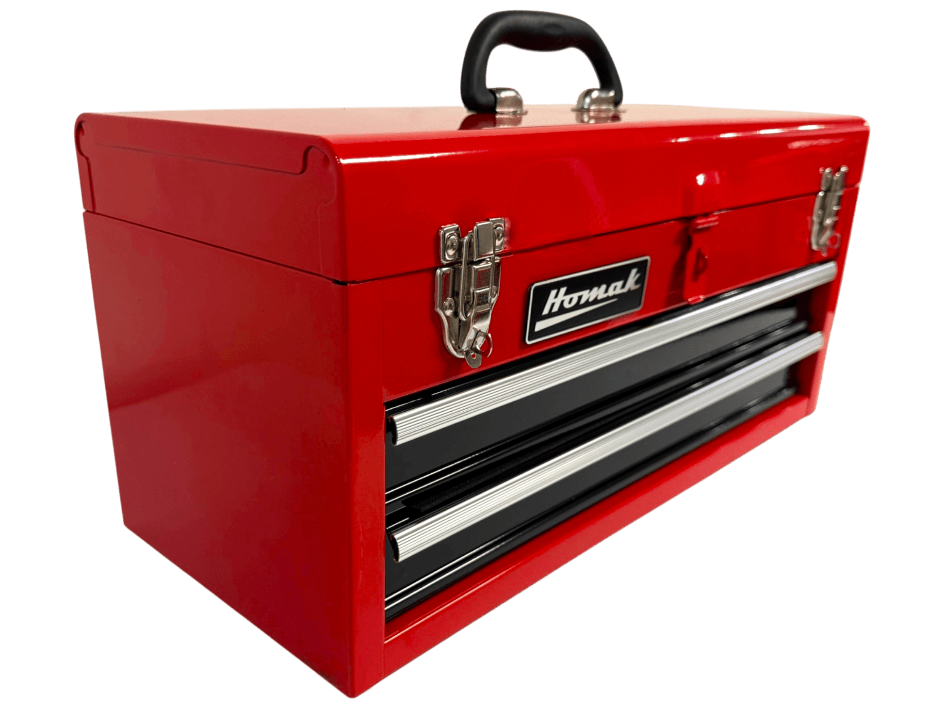 Homak 20″ Two Drawer Ball Bearing Toolbox - Securability