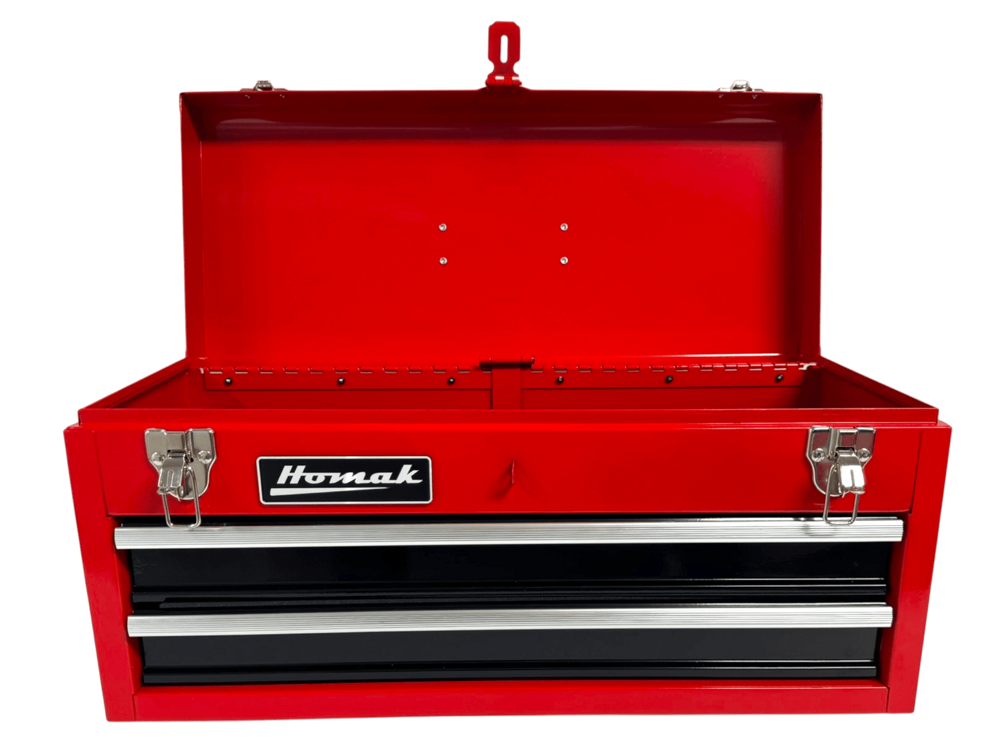 Homak 20″ Two Drawer Ball Bearing Toolbox - Securability