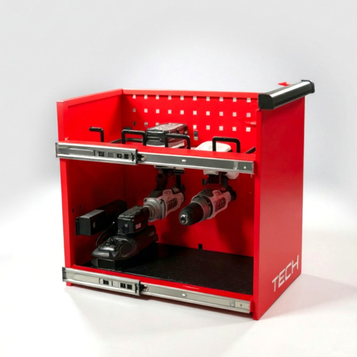 Homak red power drawer RD04054070