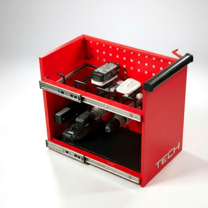 Homak red power drawer RD04054070