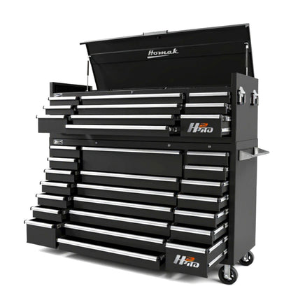 Homak H2PRO 72" Top Chest and Rolling Cabinet Combo - Roller Cabinet red Roller cabinet
