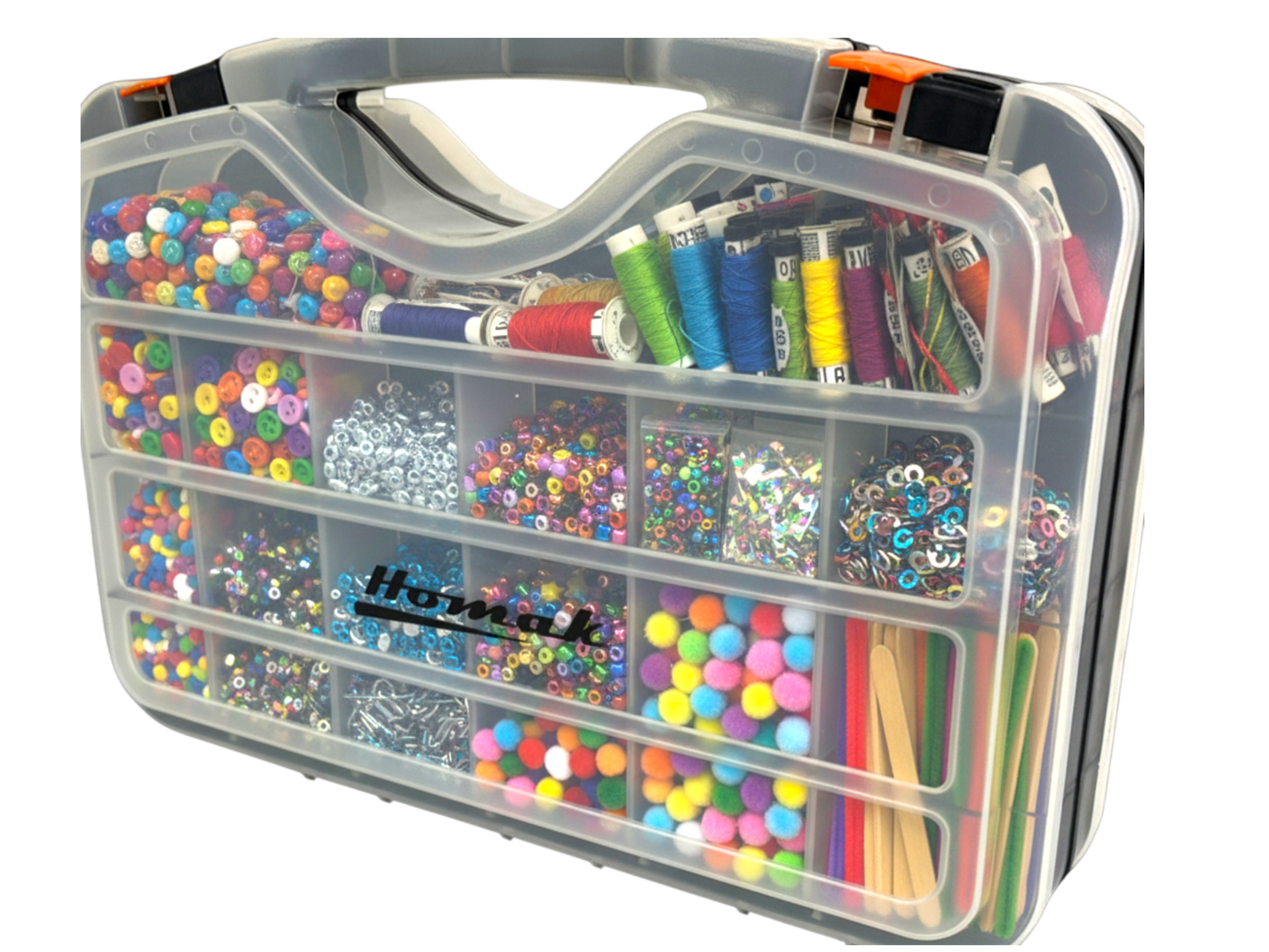 Homak Plastic Double - Sided Organizer HA01423075 - Securability
