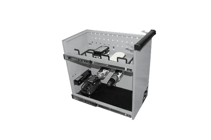 Homak RS Pro 8 Drawer Flip Top Power Service Cart - Service Cart Black