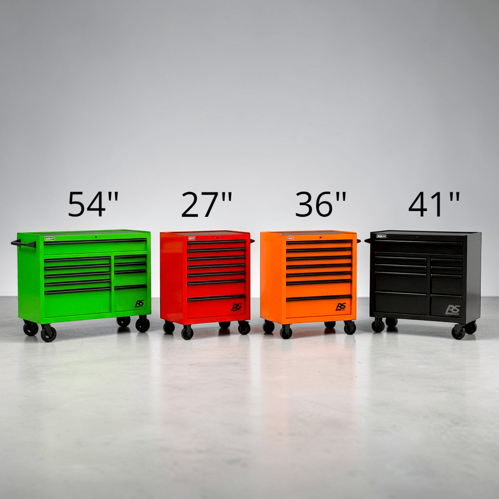 Homak RS Pro Roller Cabinet - Heavy - Duty Rolling Tool Cabinet - Roller Cabinet Black