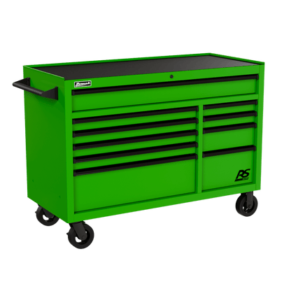 Homak 54" RS Pro Roller Cabinet - Heavy-Duty Rolling Tool Cabinet - lime green Homak Roller Cabinet