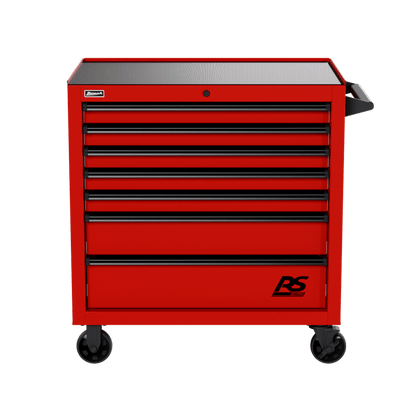 Homak 36" RS Pro Roller Cabinet - Heavy-Duty Rolling Tool Cabinet - red Homak Roller Cabinet