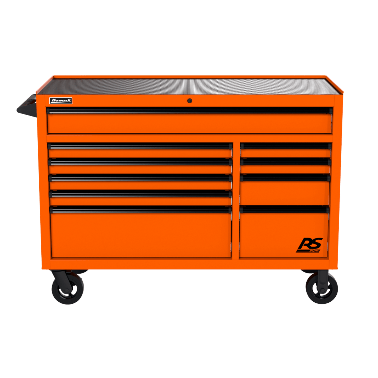 Homak RS Pro Roller Cabinet - Heavy-Duty Rolling Tool Cabinet - orange Homak Roller Cabinet