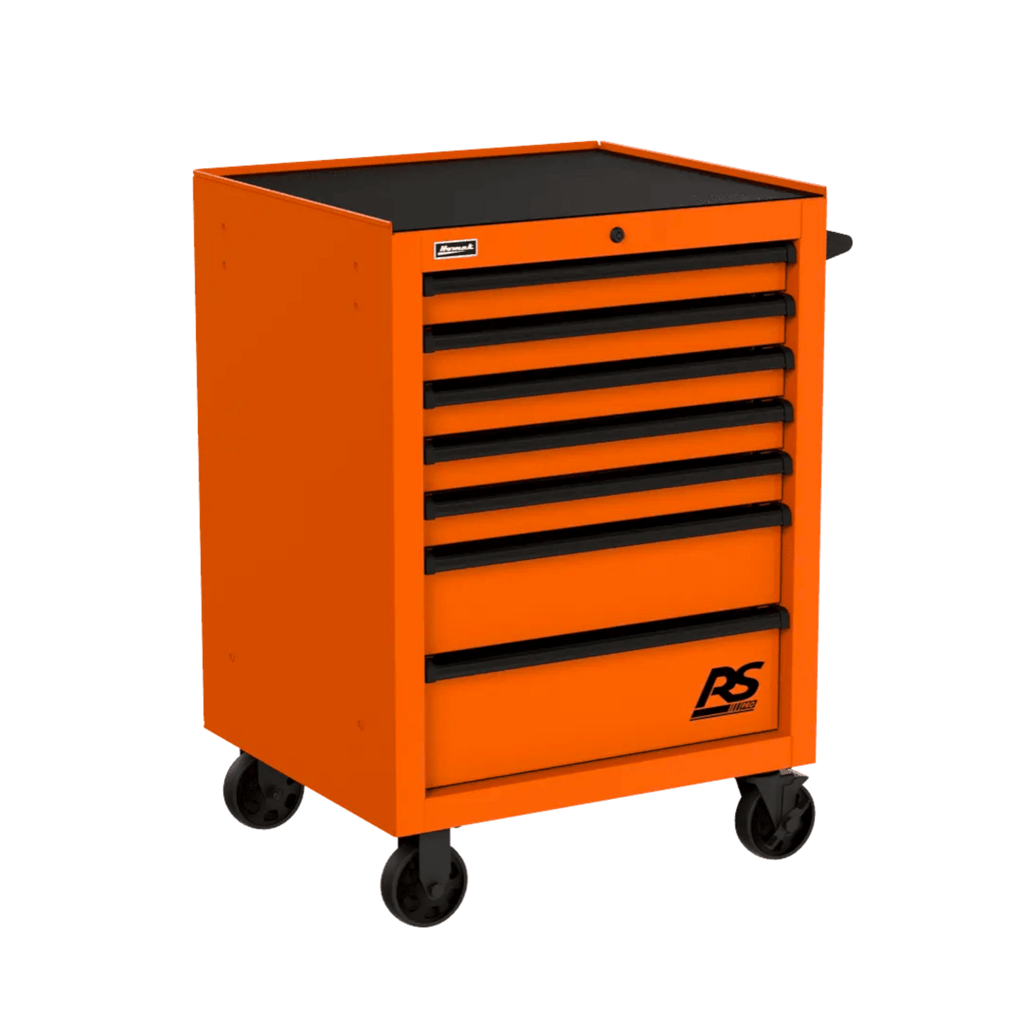Homak RS Pro Roller Cabinet - Heavy-Duty Rolling Tool Cabinet - orange Homak Roller Cabinet