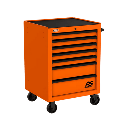 Homak RS Pro Roller Cabinet - Heavy-Duty Rolling Tool Cabinet - orange Homak Roller Cabinet