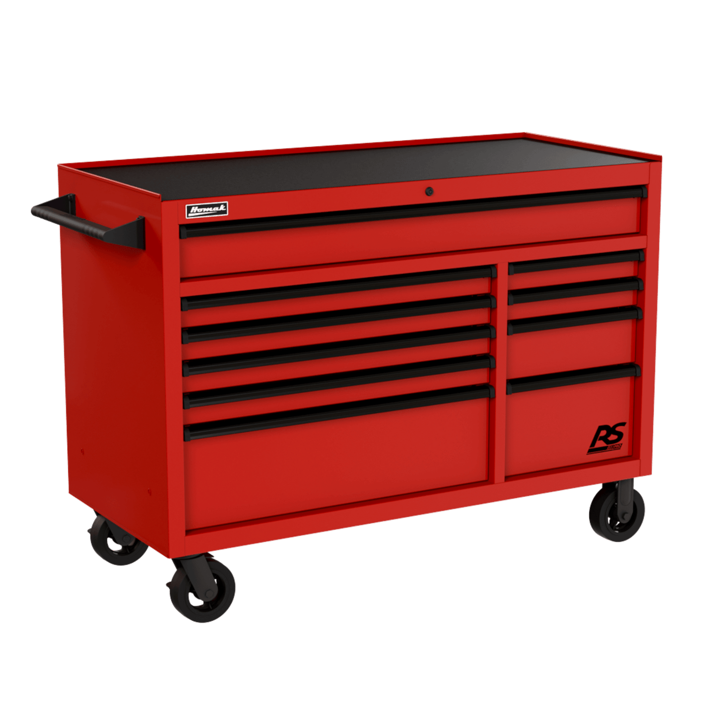 Homak 54" RS Pro Roller Cabinet - Heavy-Duty Rolling Tool Cabinet - red Homak Roller Cabinet