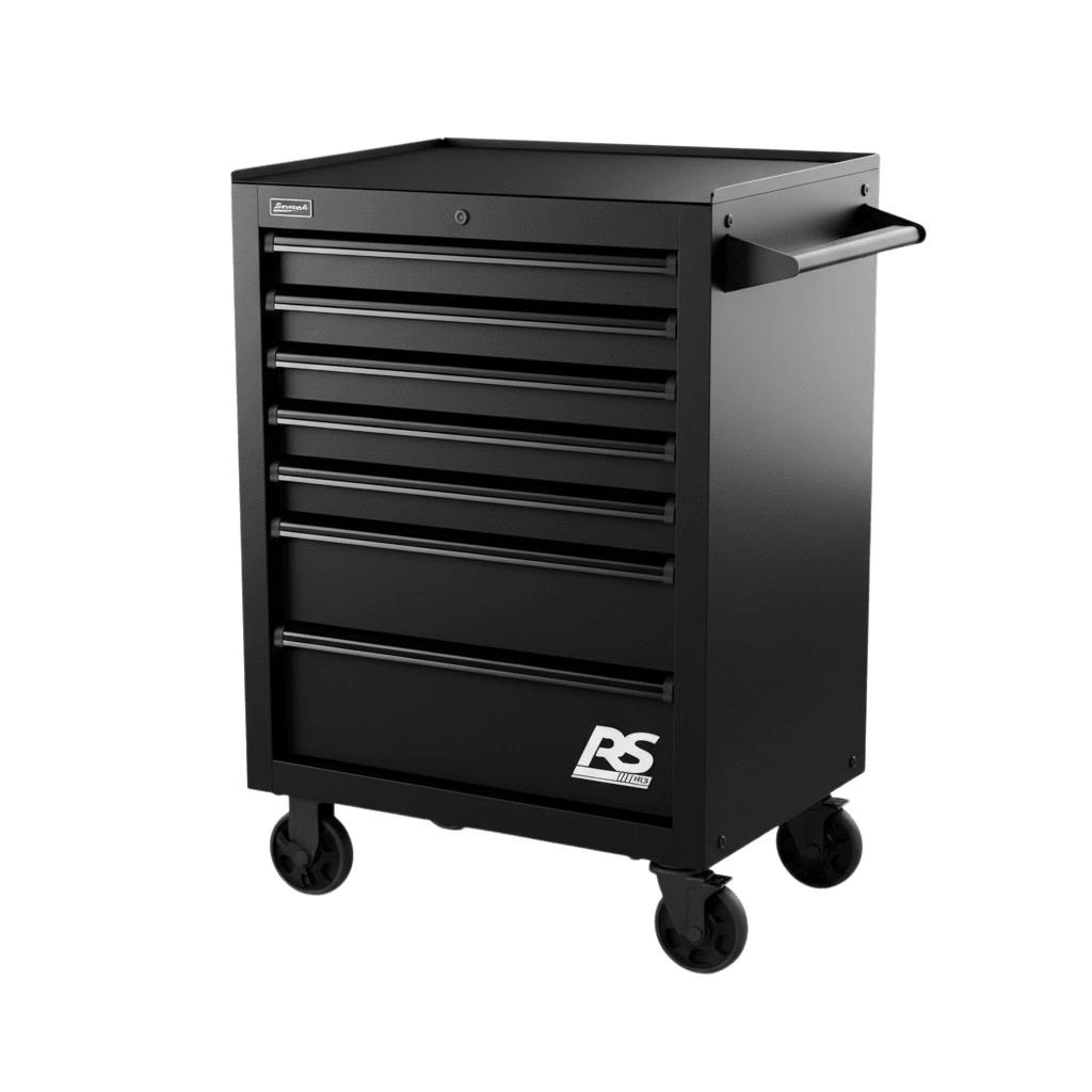 Homak RS Pro Roller Cabinet - Heavy-Duty Rolling Tool Cabinet - Black Homak Roller Cabinet