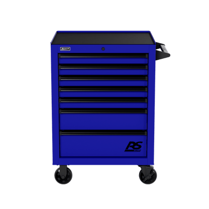 Homak 27" RS Pro Roller Cabinet - Heavy-Duty Rolling Tool Cabinet - Blue Homak Roller Cabinet