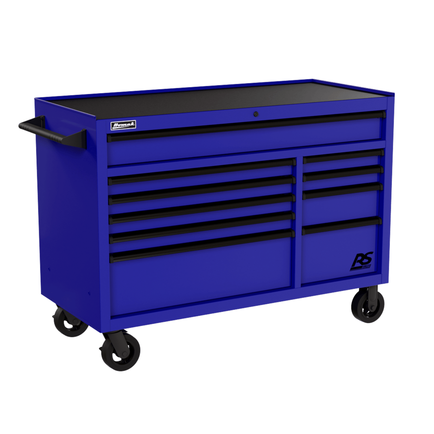 Homak 54" RS Pro Roller Cabinet - Heavy-Duty Rolling Tool Cabinet - Blue Homak Roller Cabinet