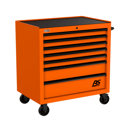 Homak RS Pro Roller Cabinet - Heavy-Duty Rolling Tool Cabinet - orange Homak Roller Cabinet