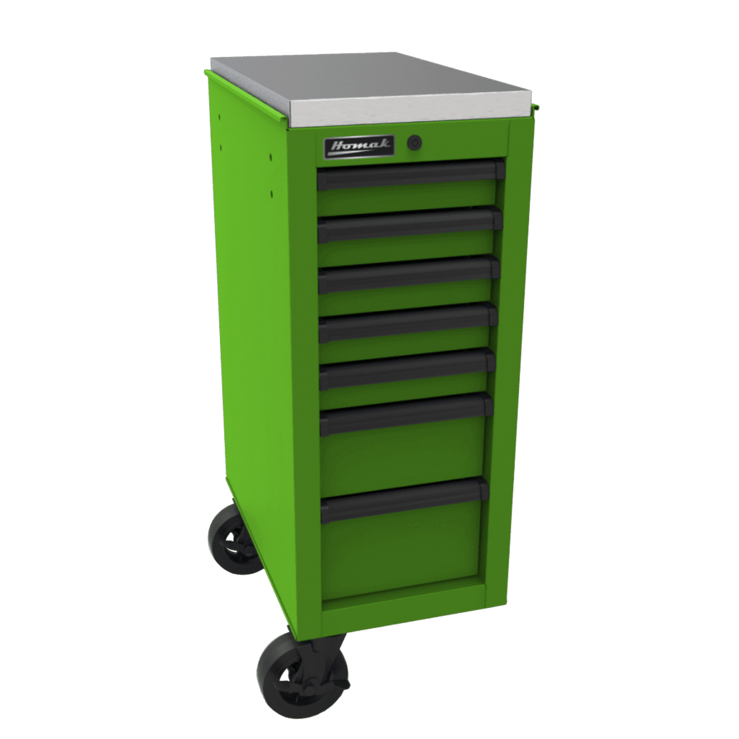 Homak RS Pro Side Cabinet for Roller Cabinet 14.5" & 22" - Tool Chest lime green