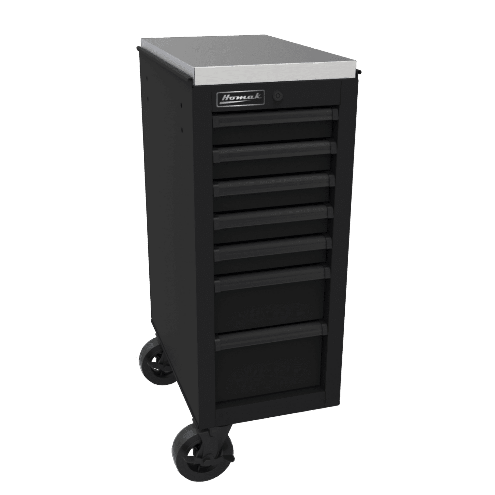 Homak RS Pro Side Cabinet for Roller Cabinet 14.5" & 22" - Tool Chest Black