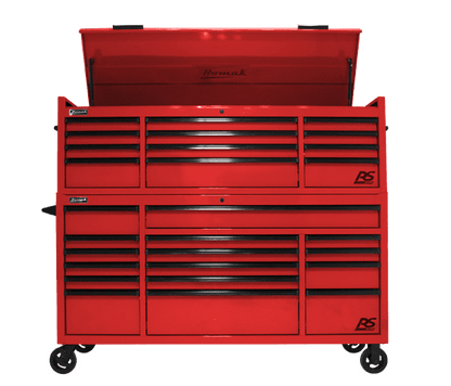Homak RS Pro Combo Tool Chest and Roller Cabinet 72" - Roller Cabinet Homak red Roller cabinet