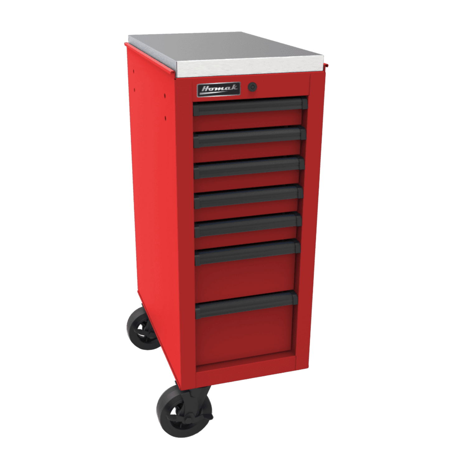 Homak RS Pro Side Cabinet for Roller Cabinet 14.5" & 22" - red
